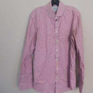 Charles Tyrwhitt Red & White Gingham Long Sleeve